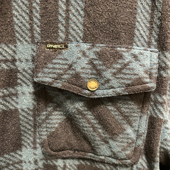 O'Neill Navy Checkered Shirt - Picture 2 of 5